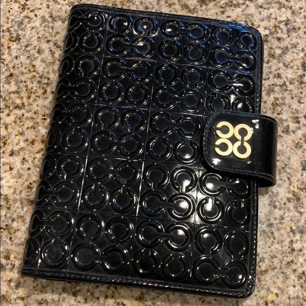Black and Gold Embossed Coach Day Planner